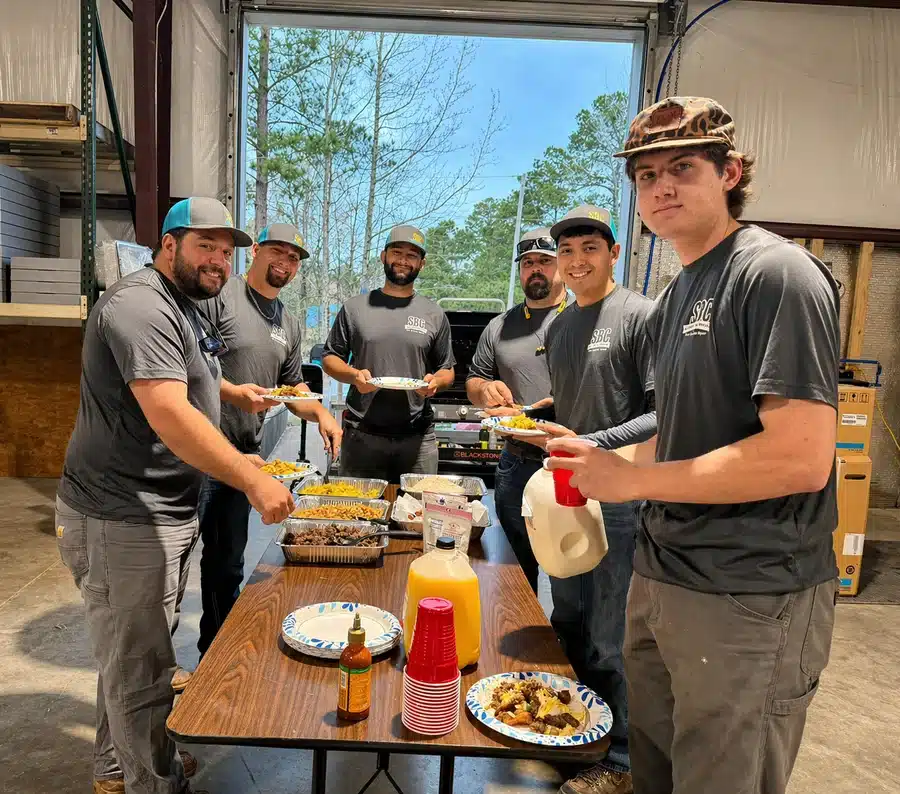 SBC team enjoying company lunch