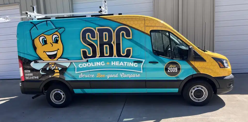 SBC cooling + heating truck in Shreveport, LA.